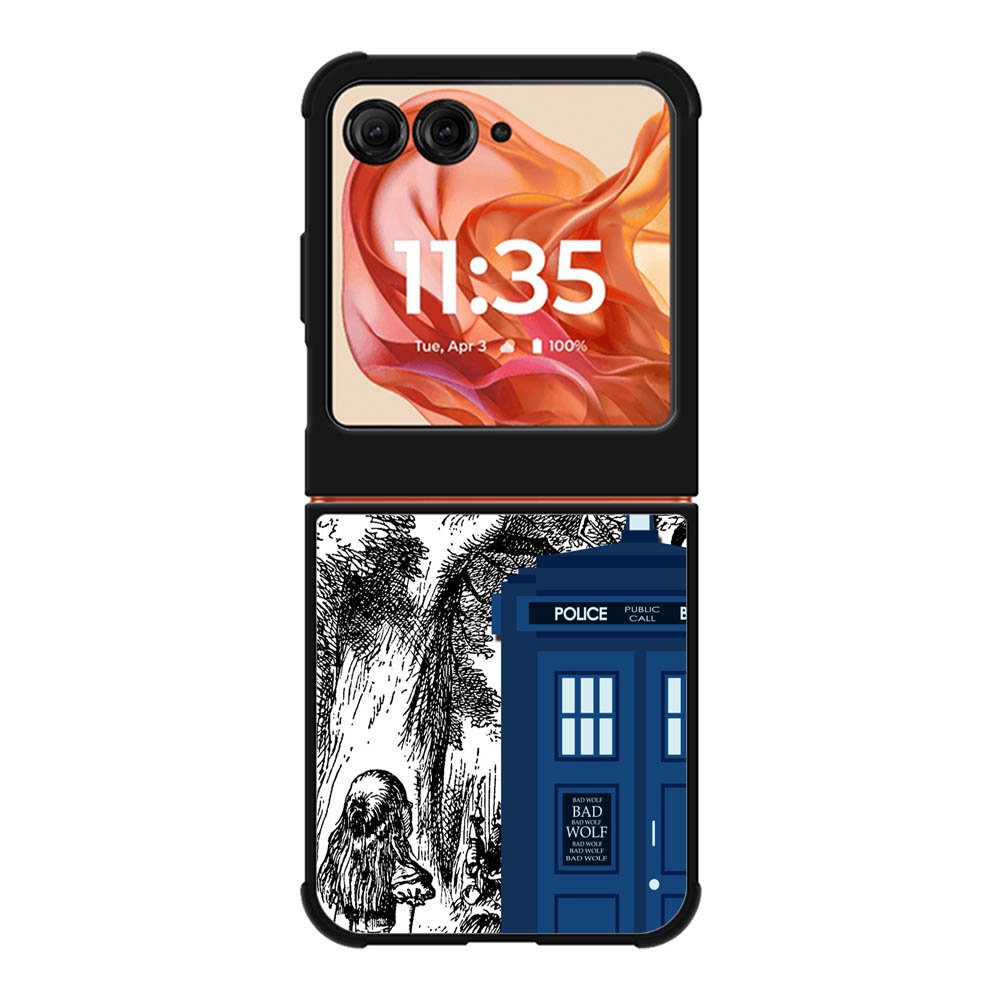 Alice In Wonderland Tardis Motorola Moto Razr 2025/2024 , Moto Razr 60/50 Case BC2775
