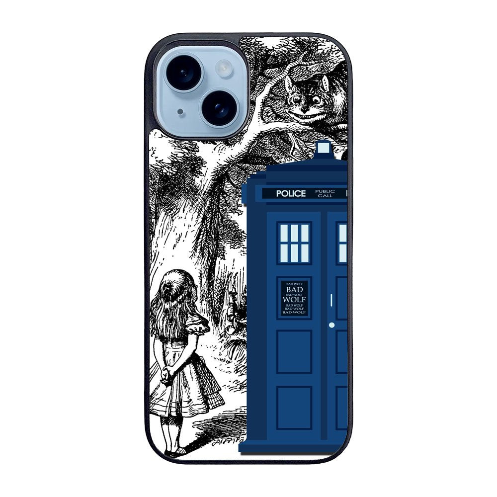 Alice In Wonderland Tardis Case iPhone 15 BC2775