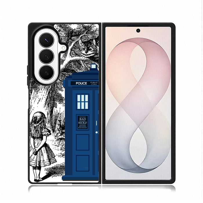 Alice In Wonderland Tardis Samsung Galaxy Z Fold 8 Ultra Case BC2775