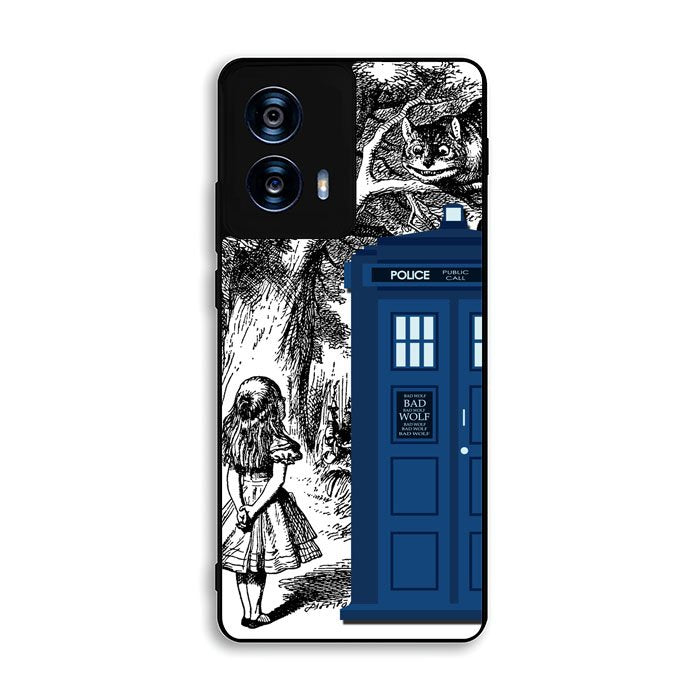 Alice In Wonderland Tardis Motorola Moto G Power 5G 2024 Case BC2775
