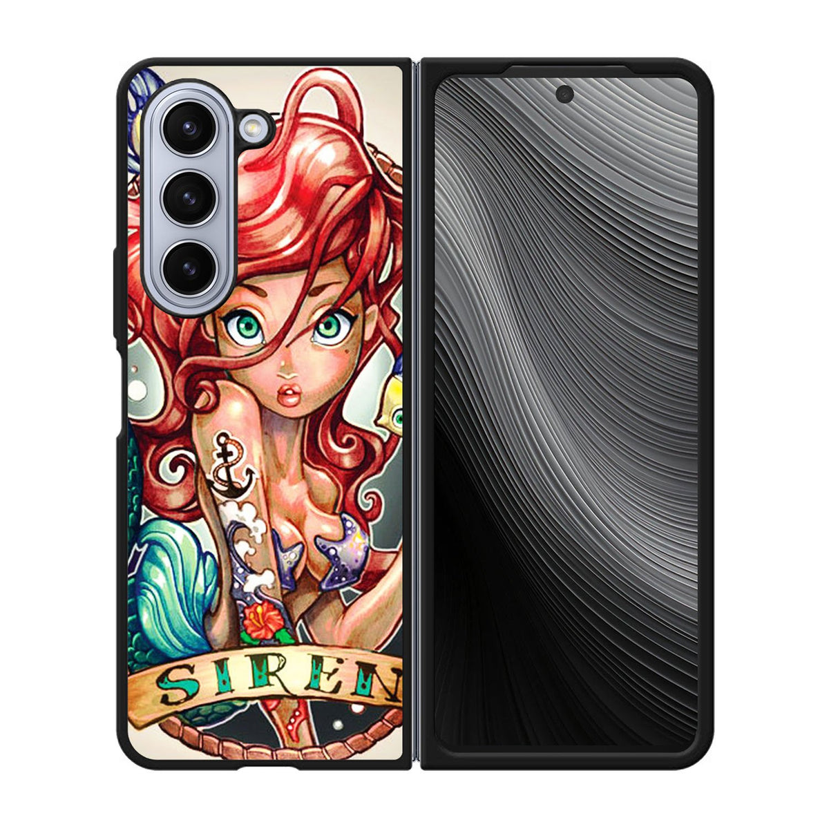 Ariel Little Mermaid ART Case Samsung Galaxy z Fold 5 5G BC2773