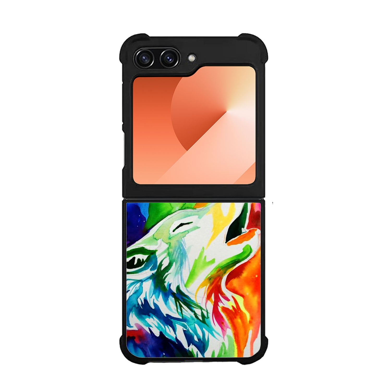 WALLPAPER Rainbow Watercolor Drop Case Samsung Galaxy Z Flip 6 5G BC2768