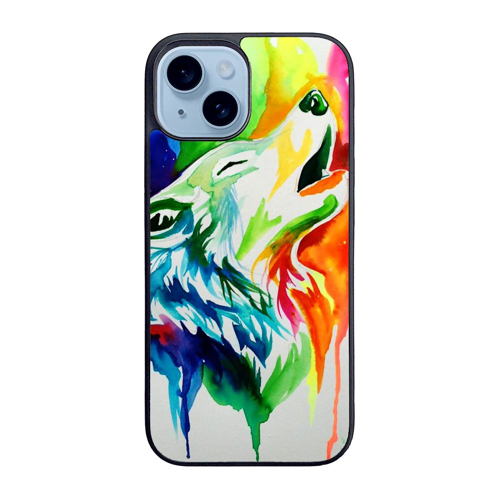 WALLPAPER Rainbow Watercolor Drop Case iPhone 15 BC2768