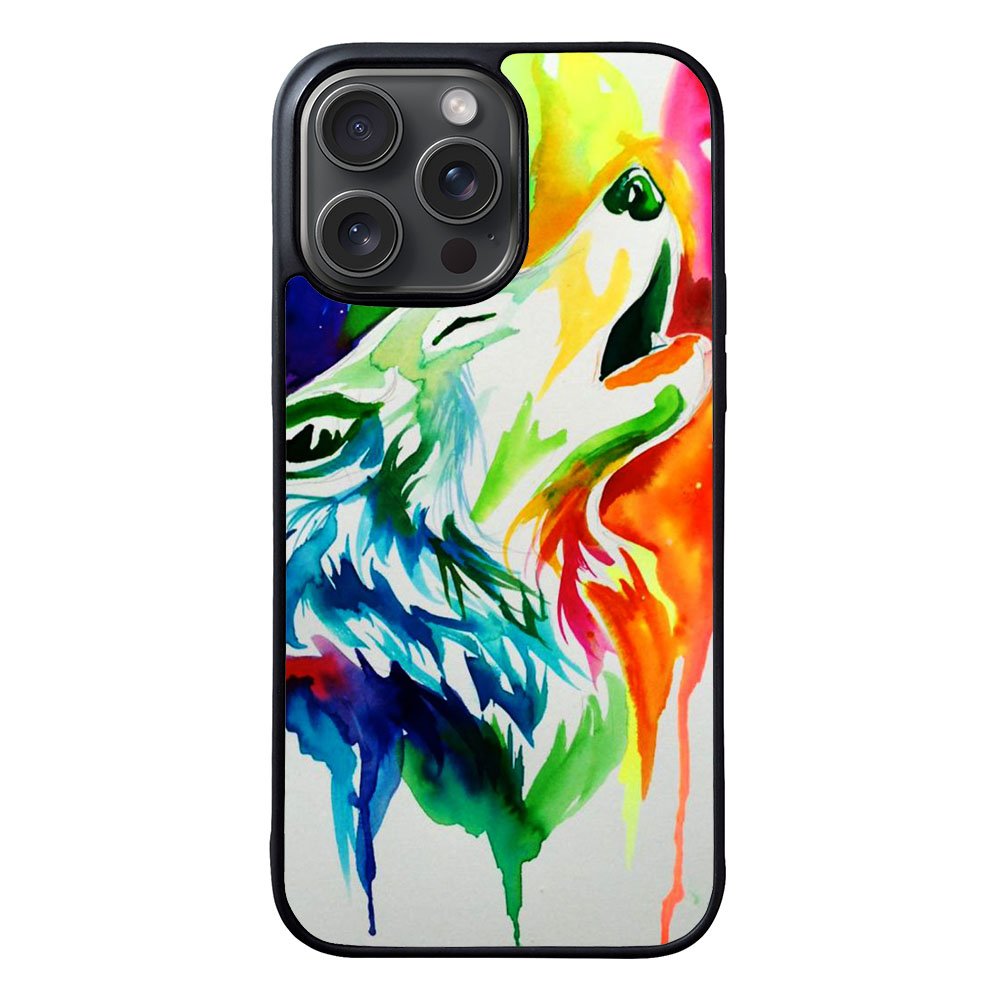 WALLPAPER Rainbow Watercolor Drop Case iPhone 15 Pro Max BC2768