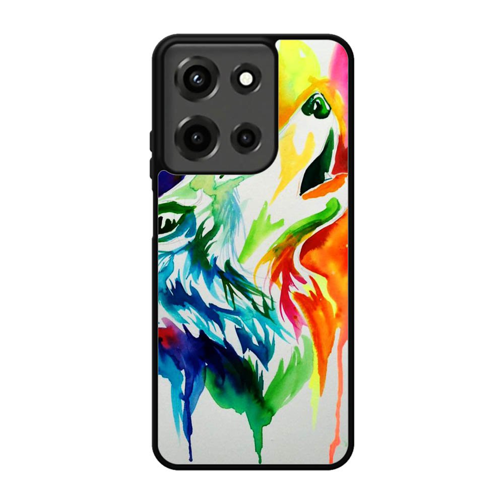 WALLPAPER Rainbow Watercolor Drop Motorola Moto G 5G 2025 Case BC2768