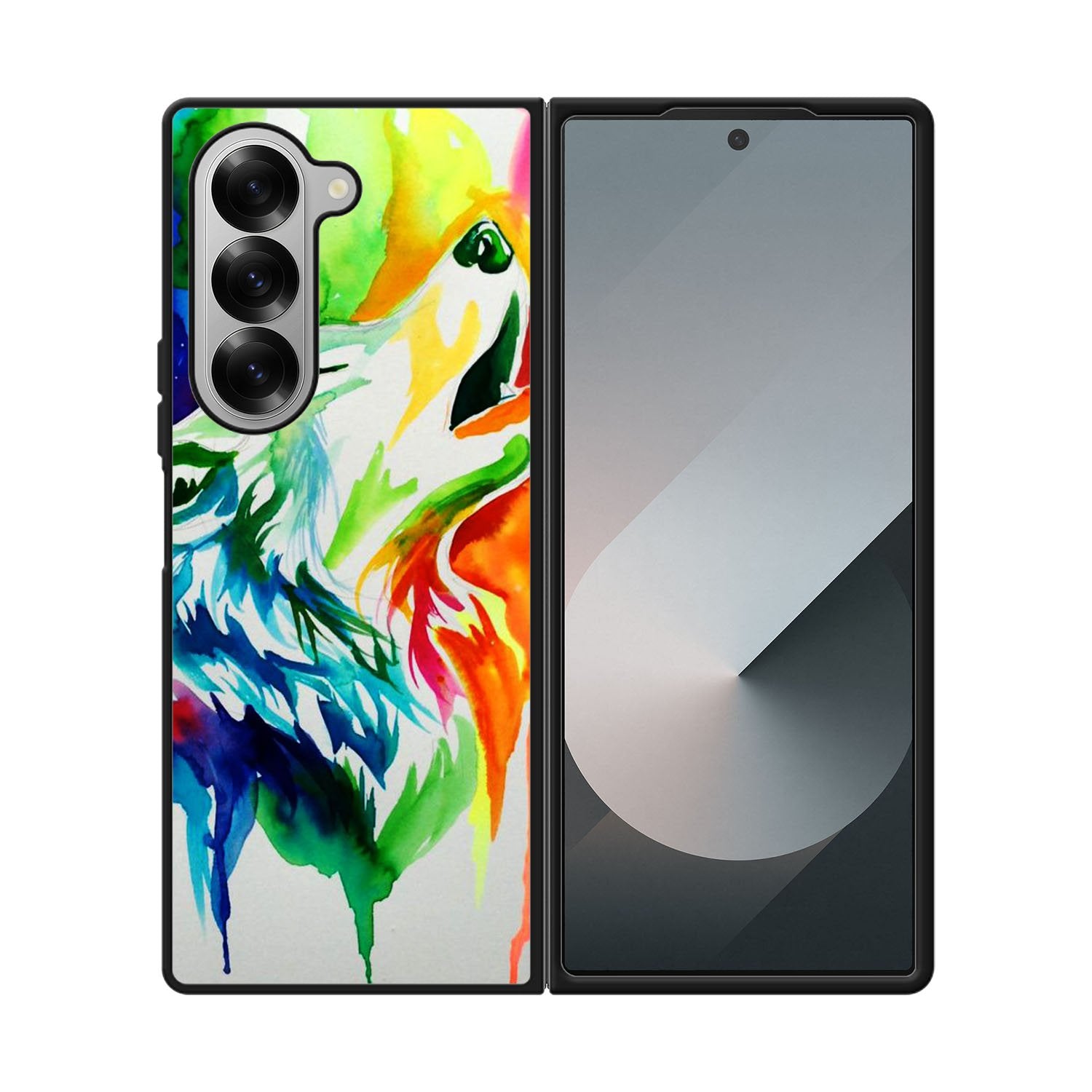 WALLPAPER Rainbow Watercolor Drop Case Samsung Galaxy Z Fold 6 5G BC2768