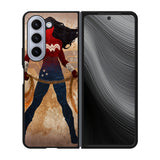 WONDER WOMAN silhouette Case Samsung Galaxy z Fold 5 5G BC2764