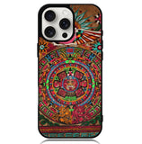 Aztec Calendar Wood Texture Case iPhone 16 Pro BC2761