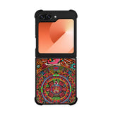 Aztec Calendar Wood Texture Case Samsung Galaxy Z Flip 6 5G BC2761
