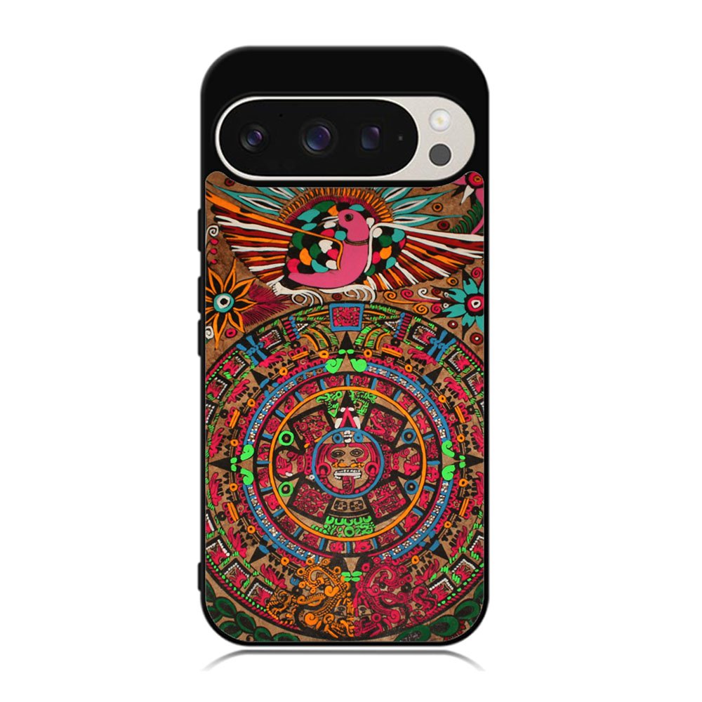 Aztec Calendar Wood Texture Case Google Pixel 9 Pro XL BC2761