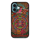 Aztec Calendar Wood Texture Case iPhone 16 Plus BC2761