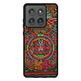 Aztec Calendar Wood Texture Case Motorola Moto Edge 2025 BC2761