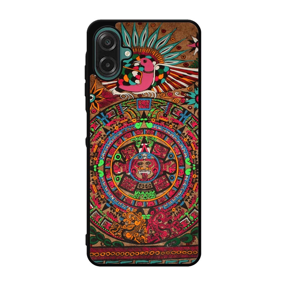 Aztec Calendar Wood Texture Case Samsung Galaxy A07 BC2761