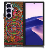 Aztec Calendar Wood Texture Samsung Galaxy Z Fold 7 5G Case BC2761