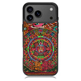 Aztec Calendar Wood Texture iPhone 17 Pro Max Case BC2761