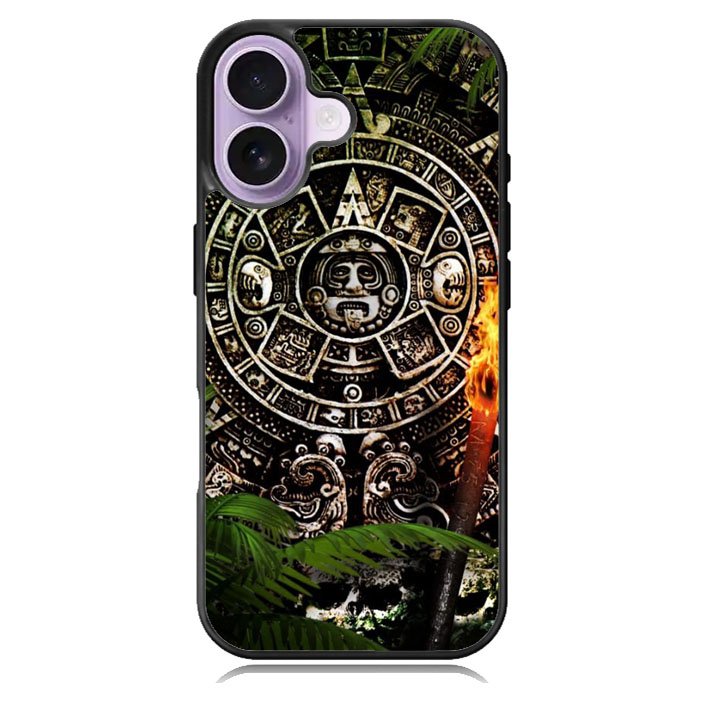 Aztec Calendar Texture WALLPAPER iPhone 17 Case BC2760