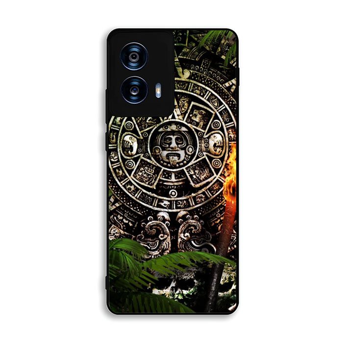 Aztec Calendar Texture WALLPAPER Motorola Moto G Power 5G 2024 Case BC2760