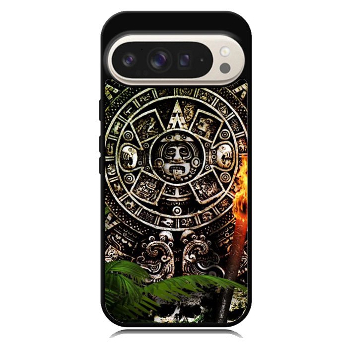 Aztec Calendar Texture WALLPAPER Google Pixel 10 | Google Pixel 10 Pro Case BC2760