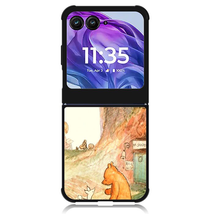winnie the pooh vintage Motorola Moto Razr 2024 , Moto Razr 50 Case