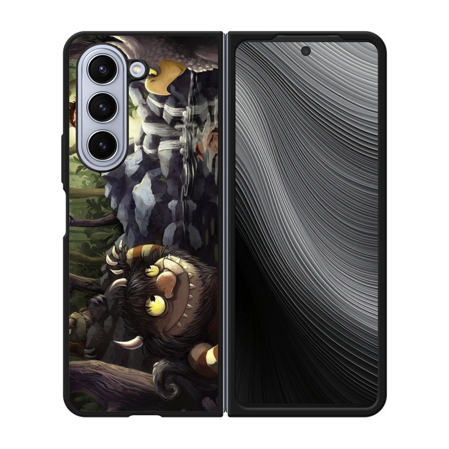 Where the Wild Things Are cartoon WALLPAPER Case Samsung Galaxy z Fold 5 5G BC2757