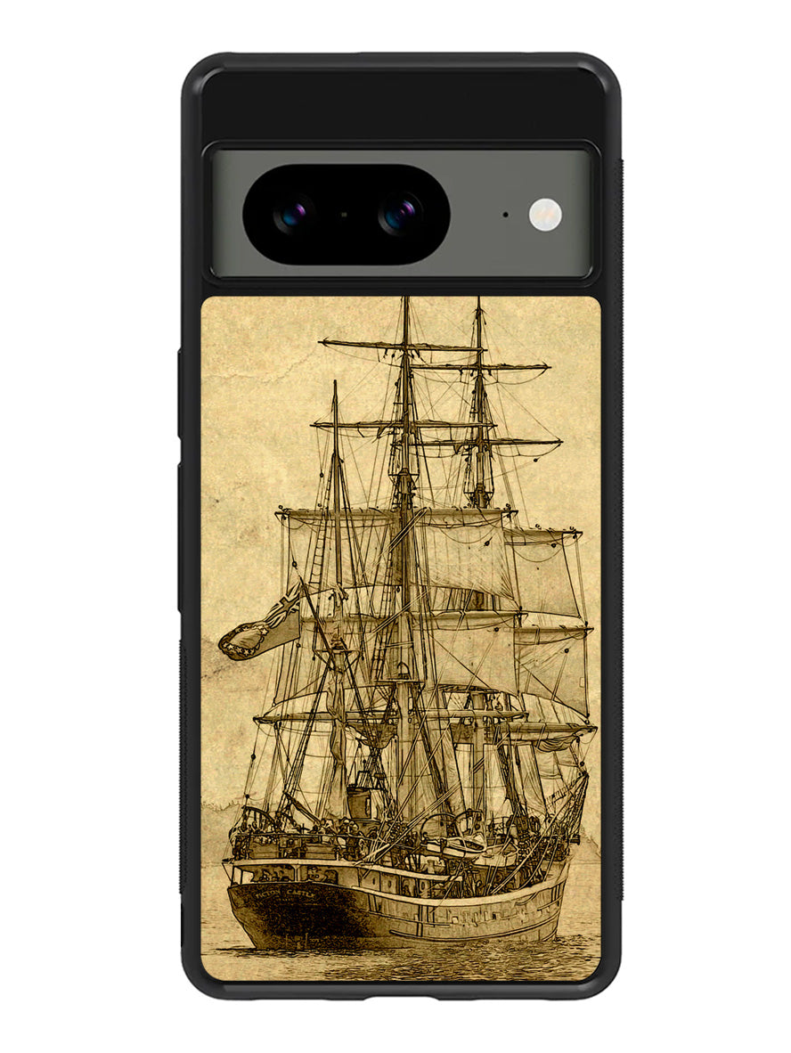 Vintage old ship Google Pixel 8a Case