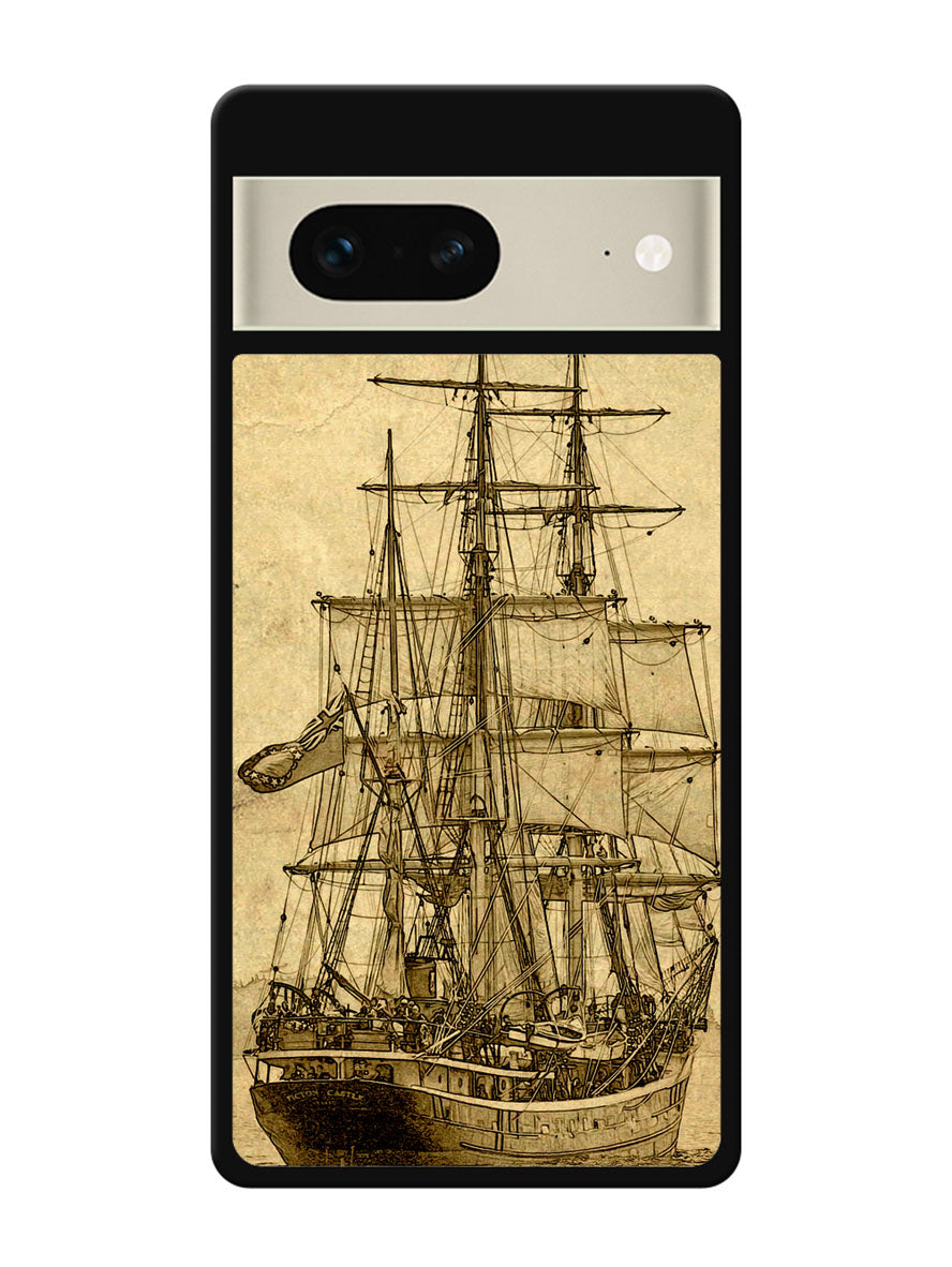 Vintage old ship Google Pixel 7 Case