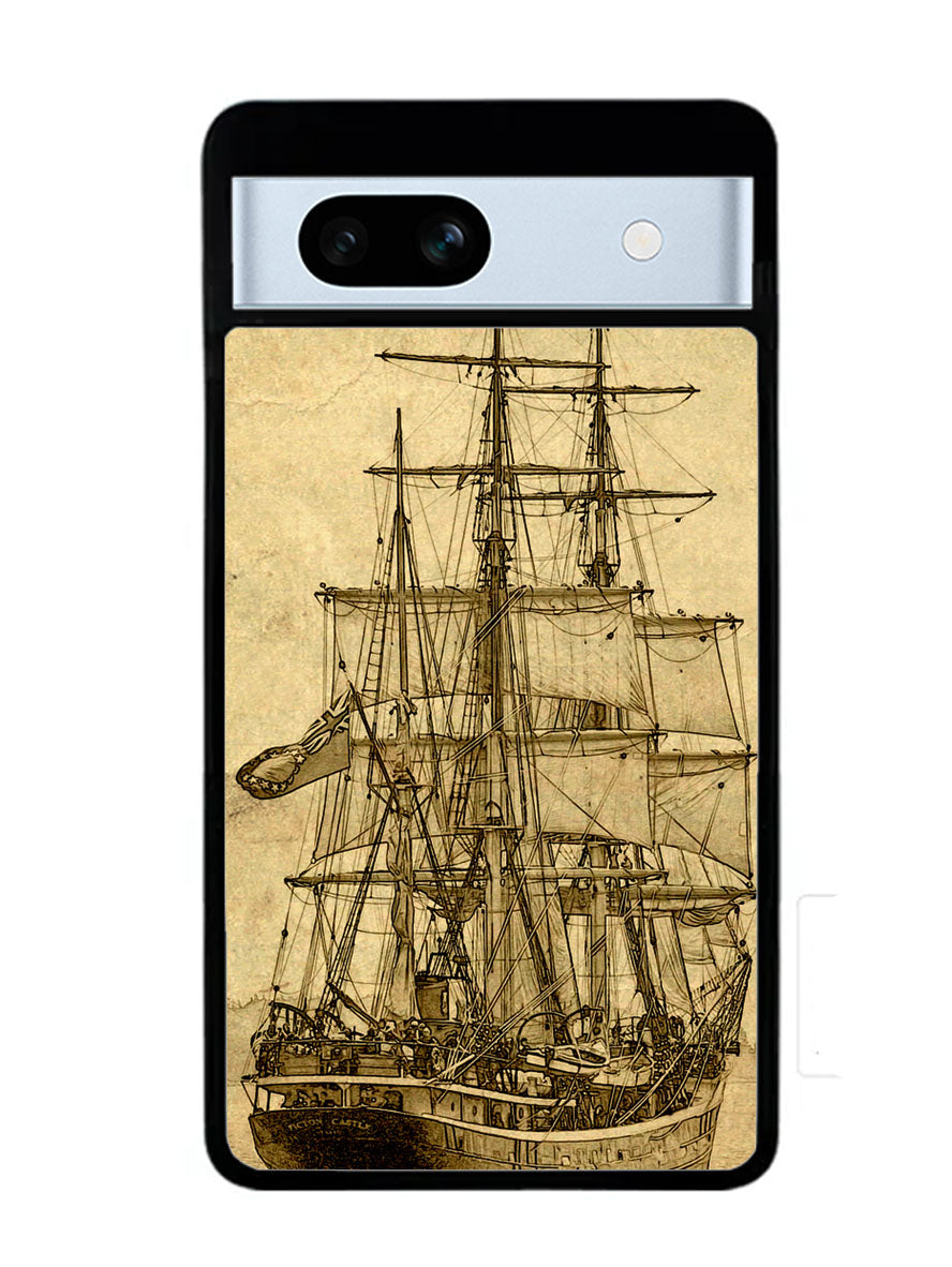 Vintage old ship Google Pixel 7A Case