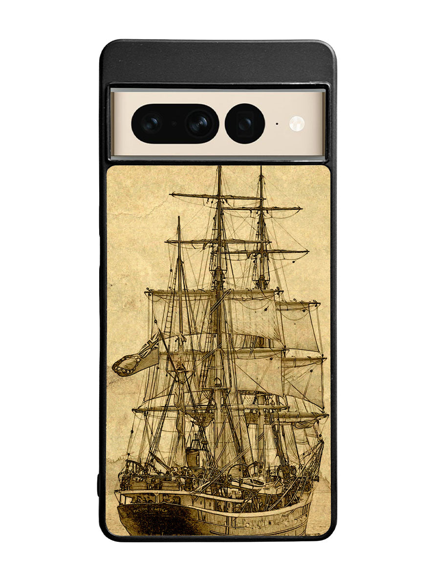 Vintage old ship Google Pixel 7 Pro Case