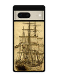Vintage old ship Google Pixel 7 Case