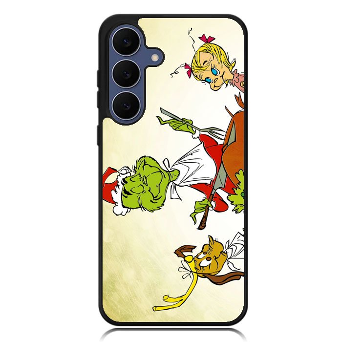 the grinch cartoon Samsung Galaxy S25 FE Case BC2748
