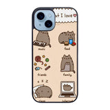 pusheen cat wallpaper Case iPhone 15 BC2744