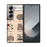 pusheen cat wallpaper Case Samsung Galaxy Z Fold 6 5G BC2744