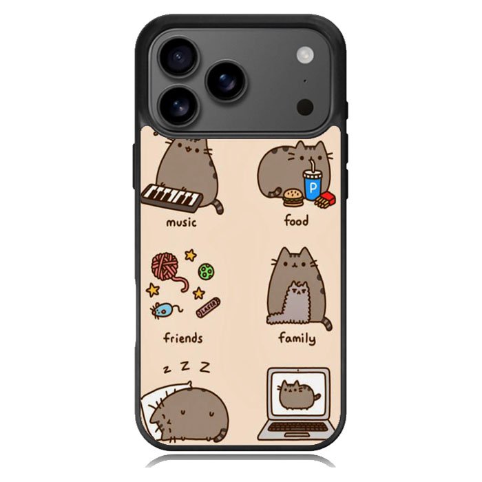 pusheen cat wallpaper iPhone 17 Pro Max Case BC2744
