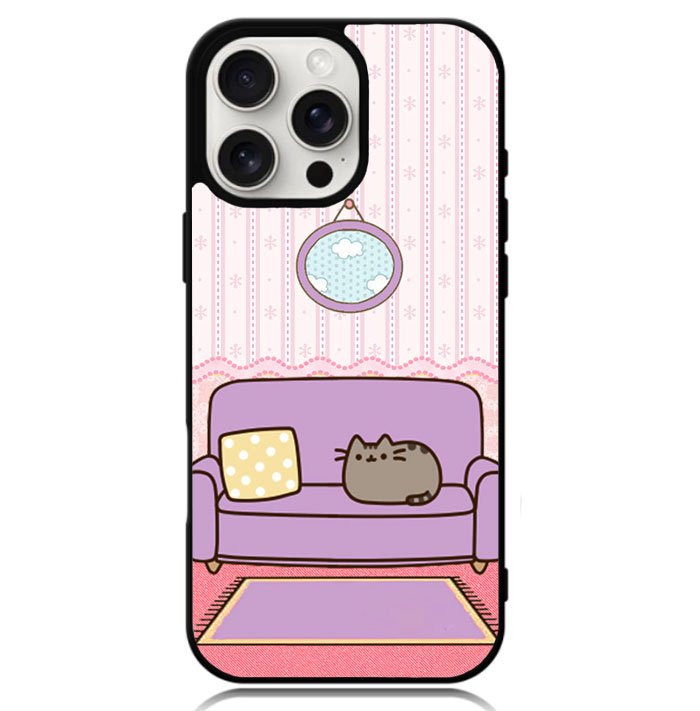 pusheen cat wallpaper Case iPhone 16 Pro BC2743