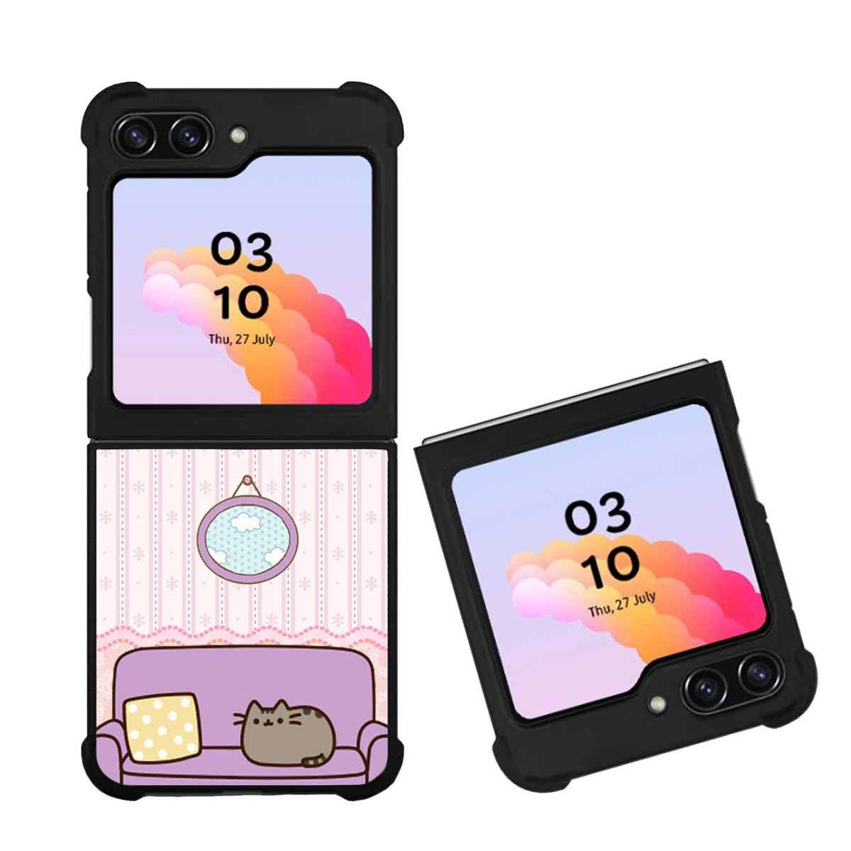 pusheen cat wallpaper Case Samsung Galaxy Z Flip 5 5G BC2743
