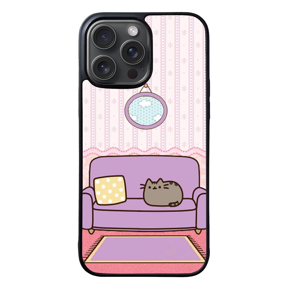 pusheen cat wallpaper Case iPhone 15 Pro BC2743