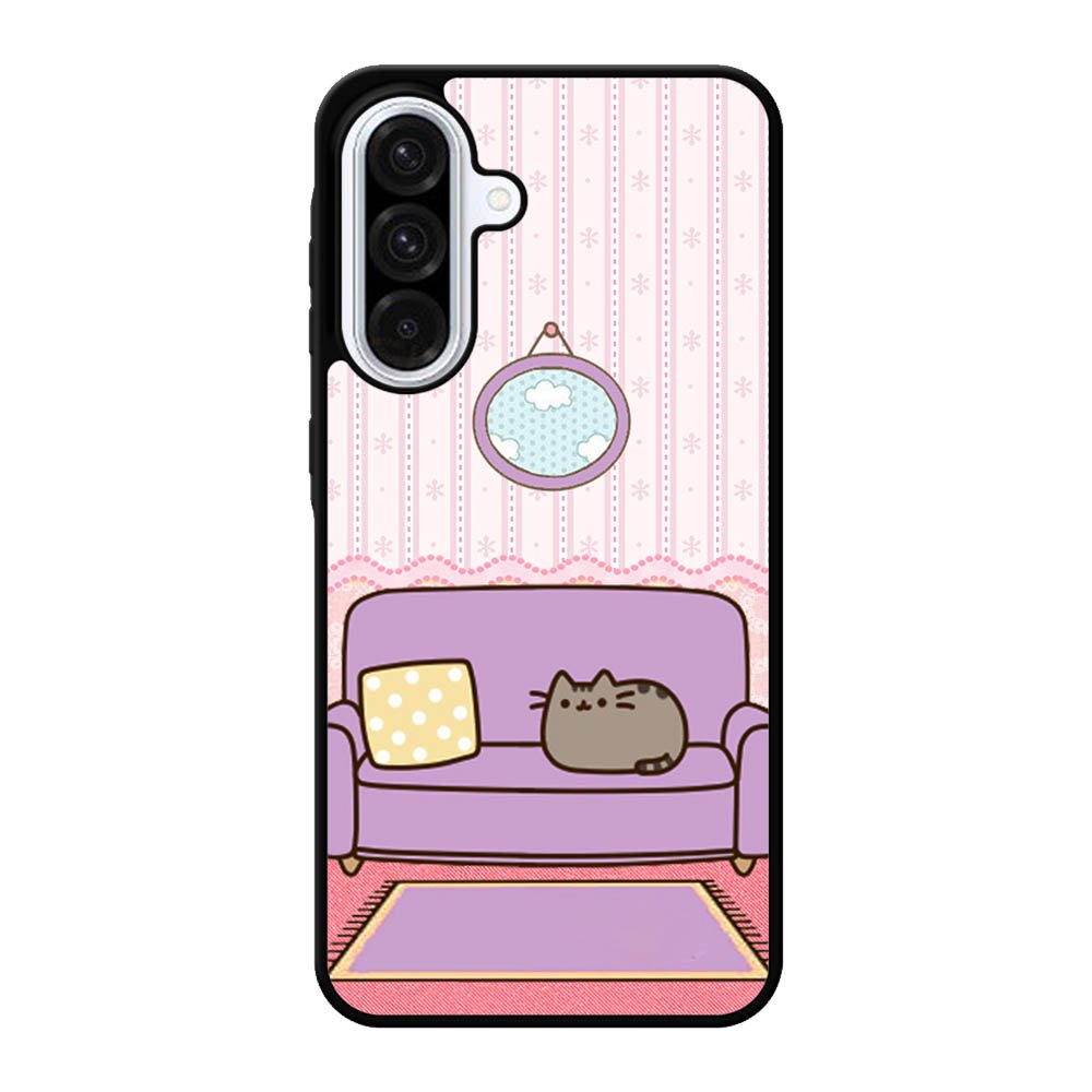 pusheen cat wallpaper Samsung Galaxy A56 Case BC2743