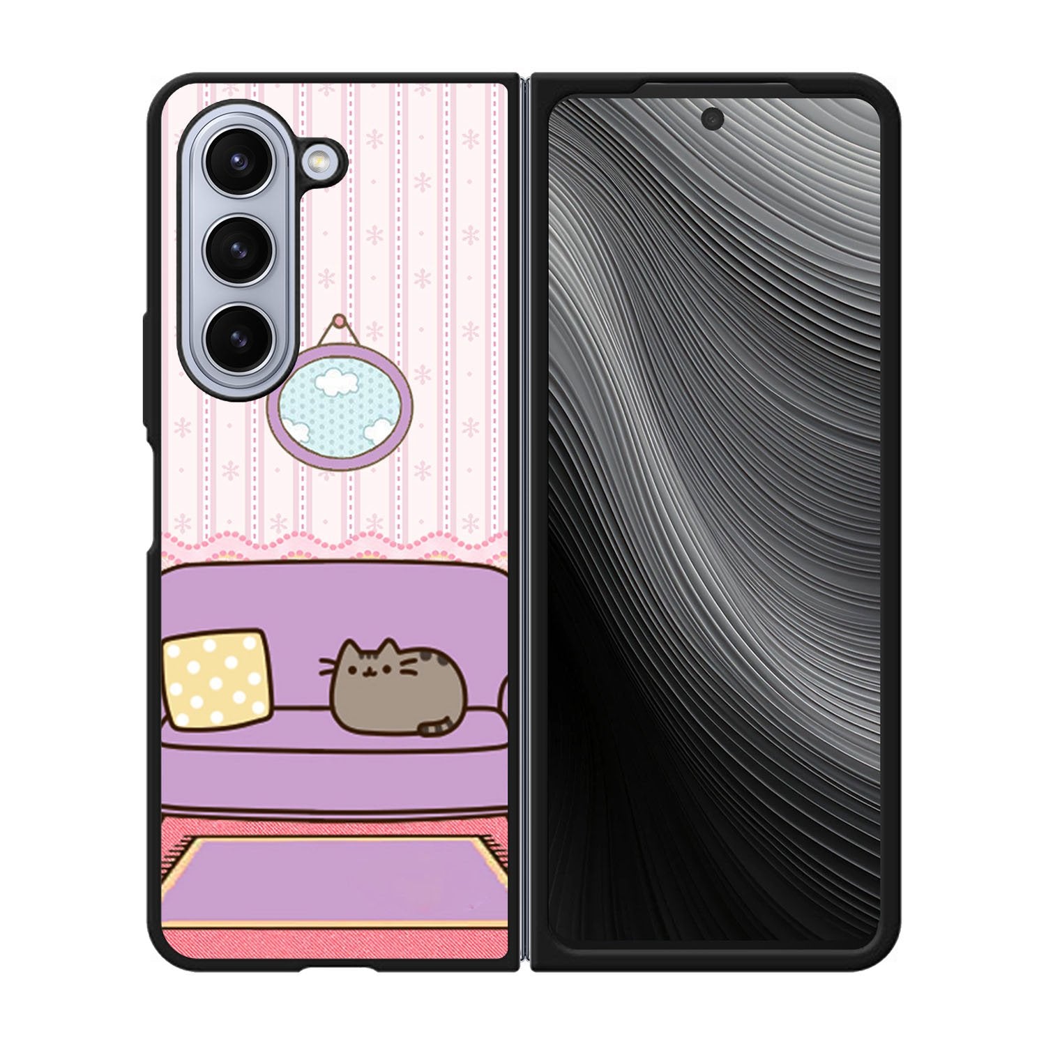 pusheen cat wallpaper Case Samsung Galaxy z Fold 5 5G BC2743
