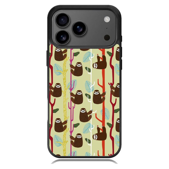 sloth wallpaper iPhone 17 Pro Case BC2736