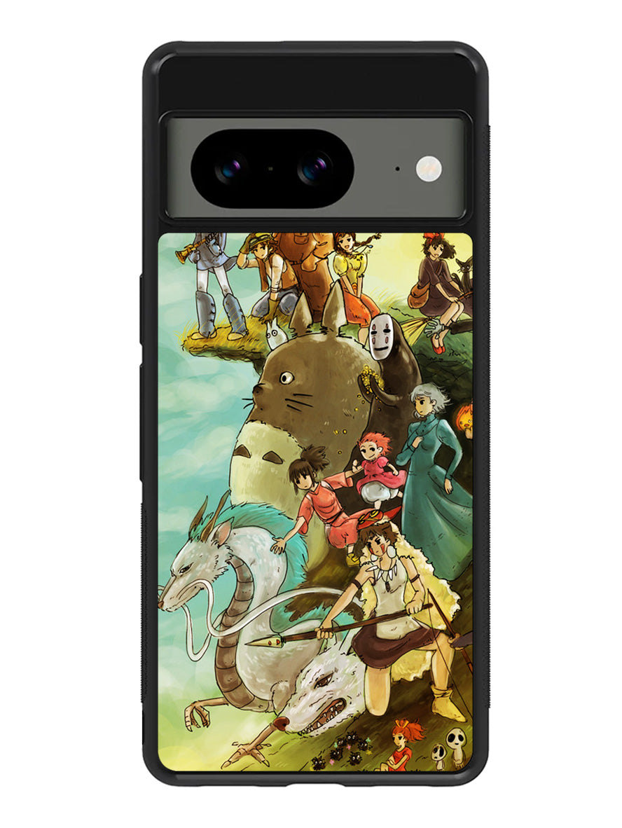 studio ghibli characters Google Pixel 8a Case