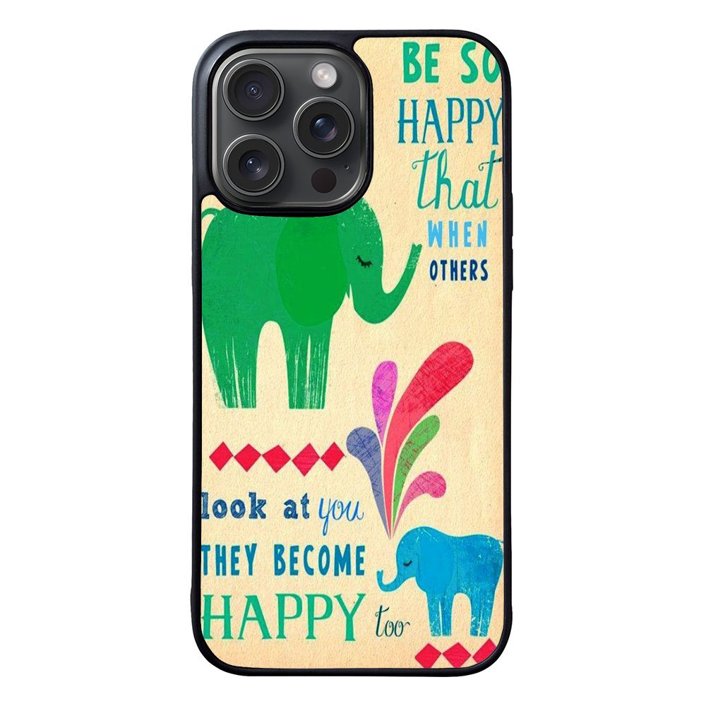 the happy elephant Case iPhone 15 Pro BC2720