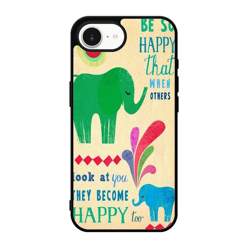 the happy elephant iPhone 17e Case BC2720