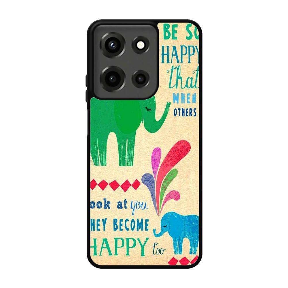 the happy elephant Motorola Moto G 5G 2025 Case BC2720