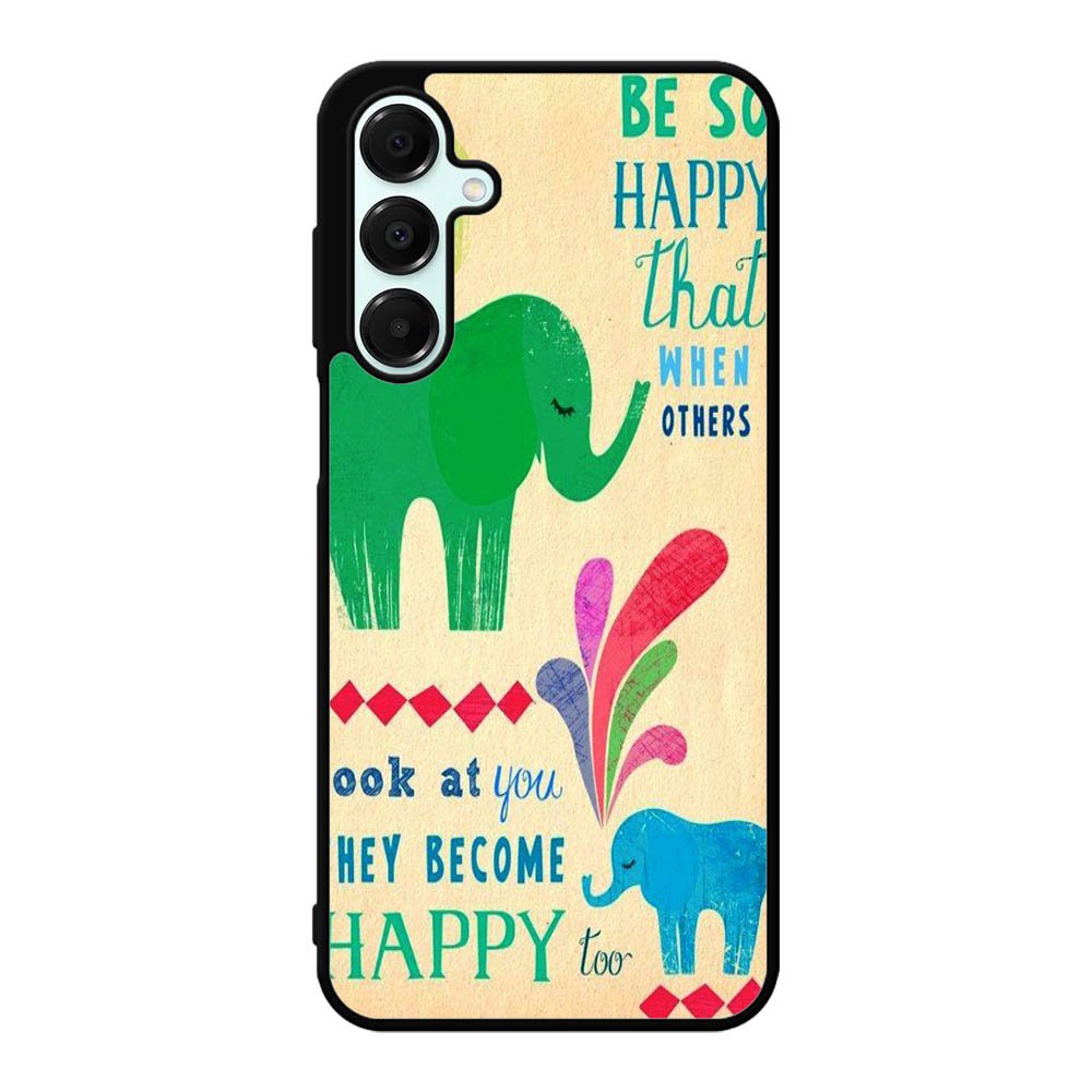 the happy elephant Samsung Galaxy A16 Case BC2720