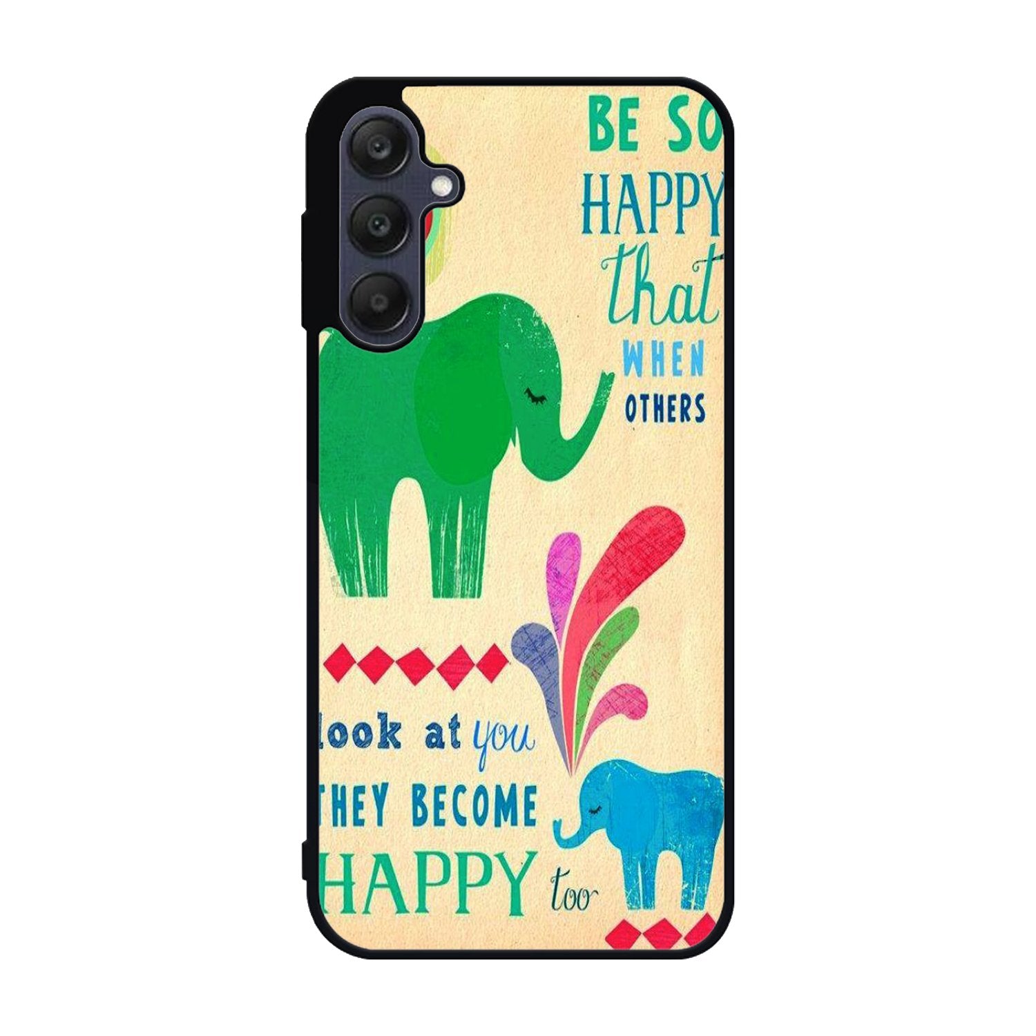 the happy elephant Samsung Galaxy A25 5G Case BC2720