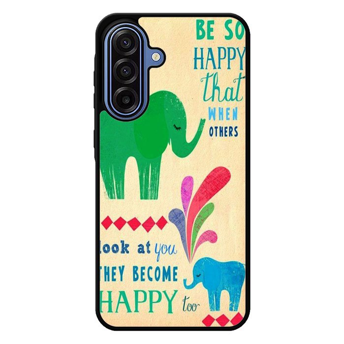 the happy elephant Samsung Galaxy A17 5G Case BC2720