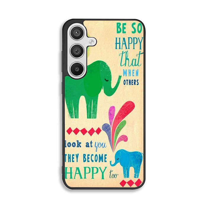 the happy elephant Samsung Galaxy A26 Case BC2720