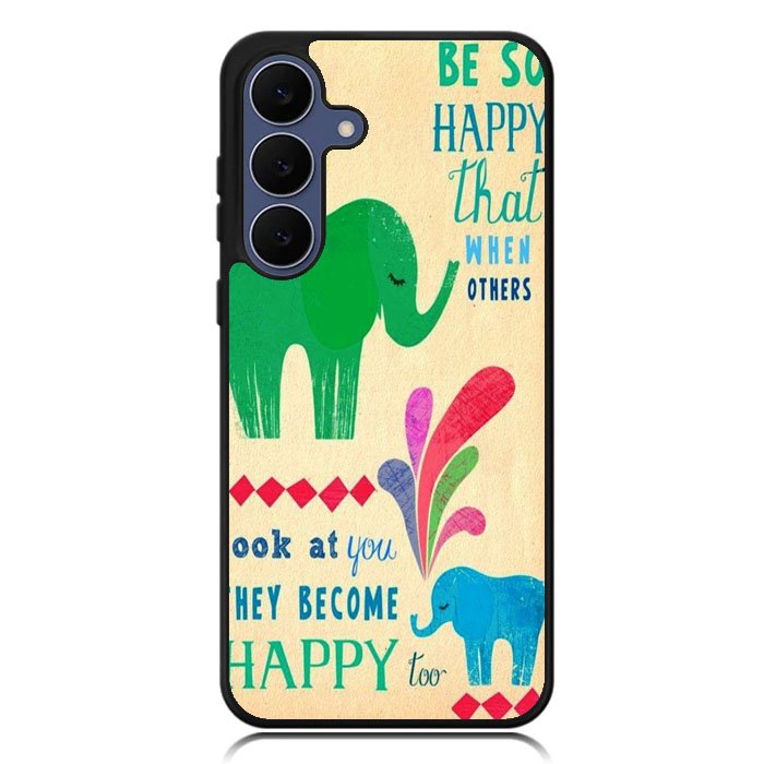 the happy elephant Samsung Galaxy S25 FE Case BC2720
