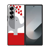 happy elephant love Case Samsung Galaxy Z Fold 6 5G BC2719