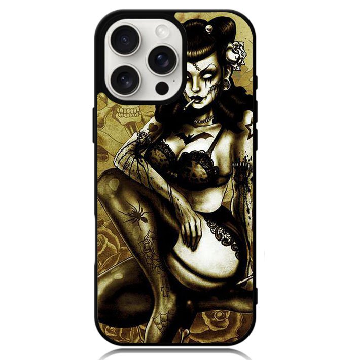 Zombie pin up Case iPhone 16 Pro BC2712